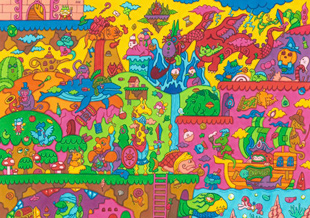 画駱駝柑子作品