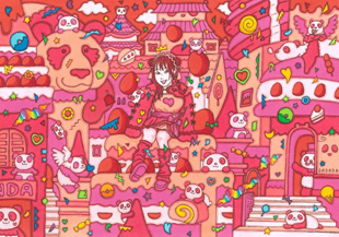 画駱駝柑子作品